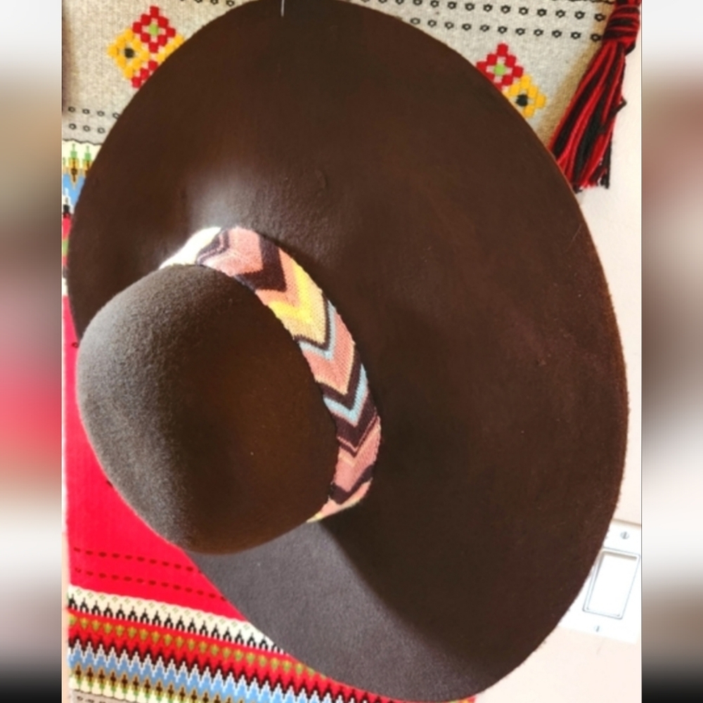 Missoni x Target - Brown Floppy Hat with Missoni Patterned Band ***NEVER WORN***